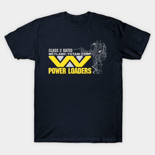 Weyland Yutani Power Loaders T-Shirt by Meta Cortex